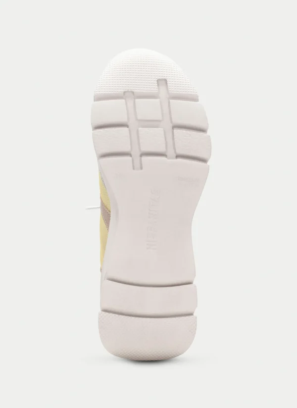 HISPANITAS Sneakers habana taupe-banana-branco