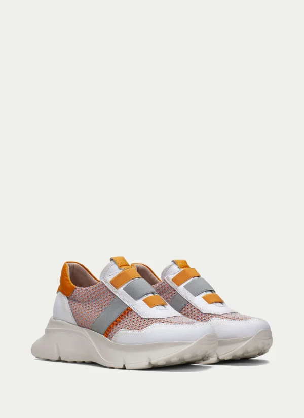 HISPANITAS Sneakers hawai branco-laranja