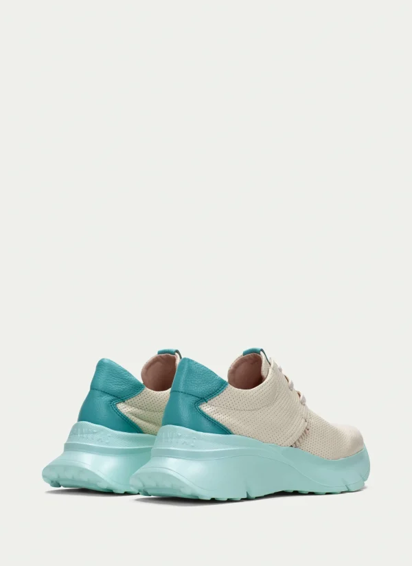 HISPANITAS Sneakers hawai creme-aquamarine