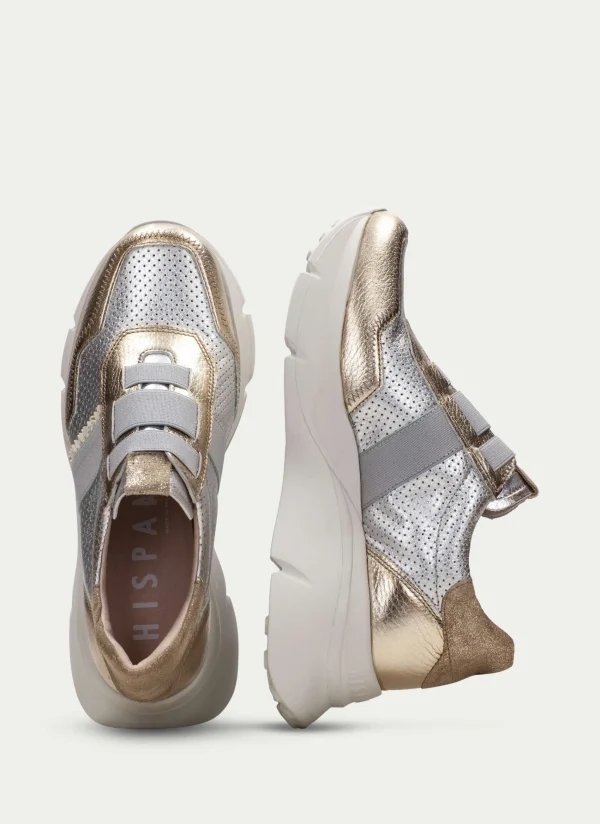 HISPANITAS Sneakers hawai oro-plata