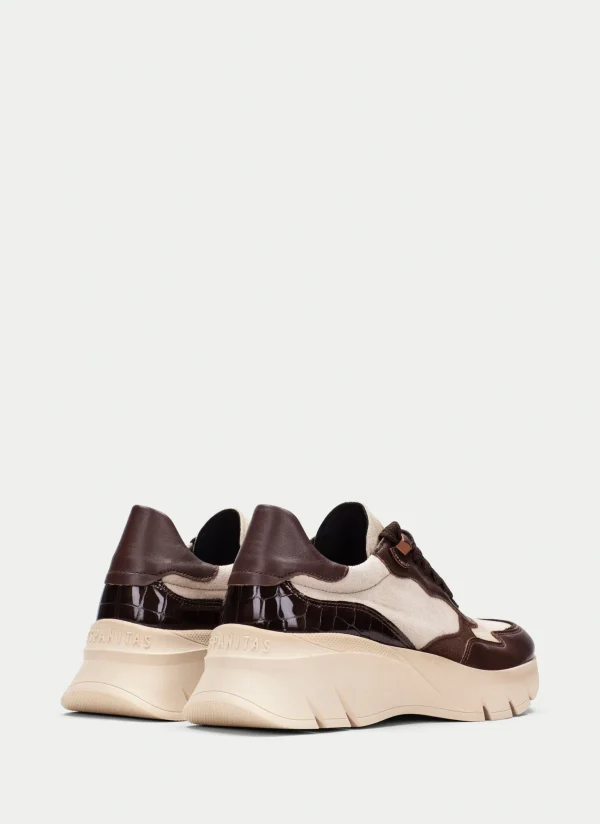 HISPANITAS Sneakers helsinki marrom-milk