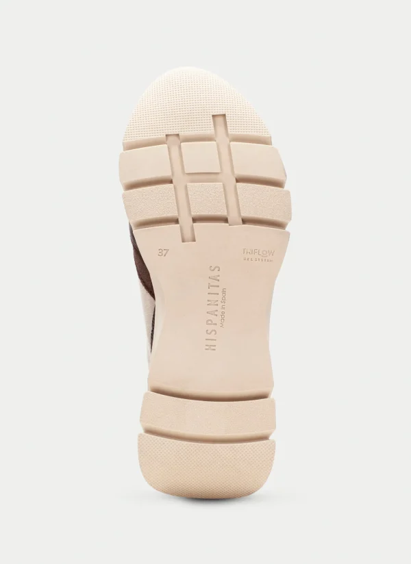 HISPANITAS Sneakers helsinki marrom-milk