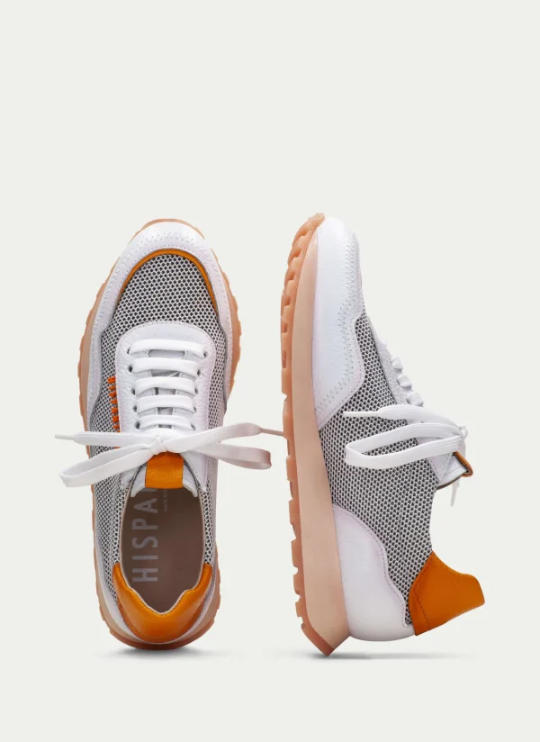 HISPANITAS Sneakers loira branco-laranja