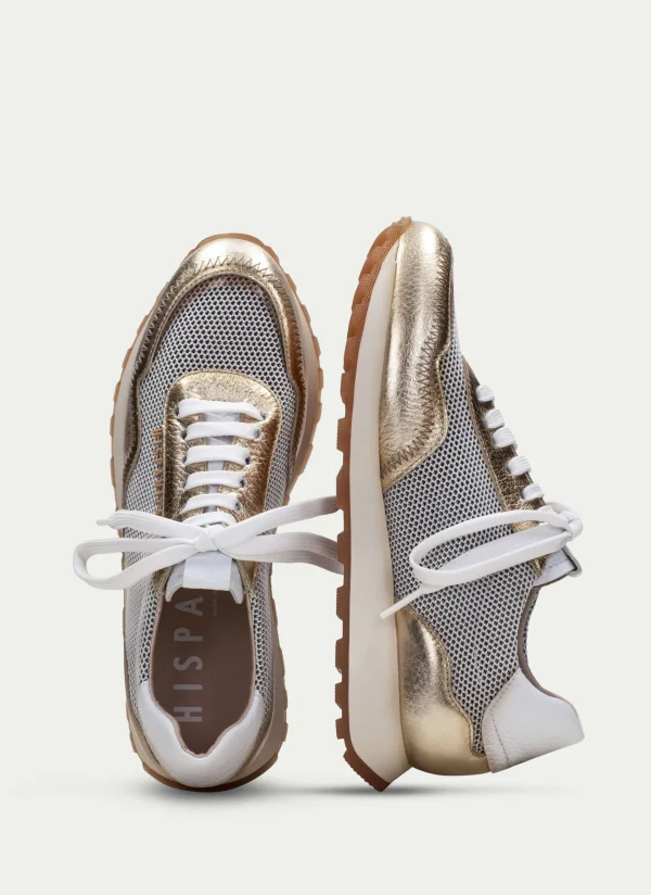 HISPANITAS Sneakers loira branco-ouro