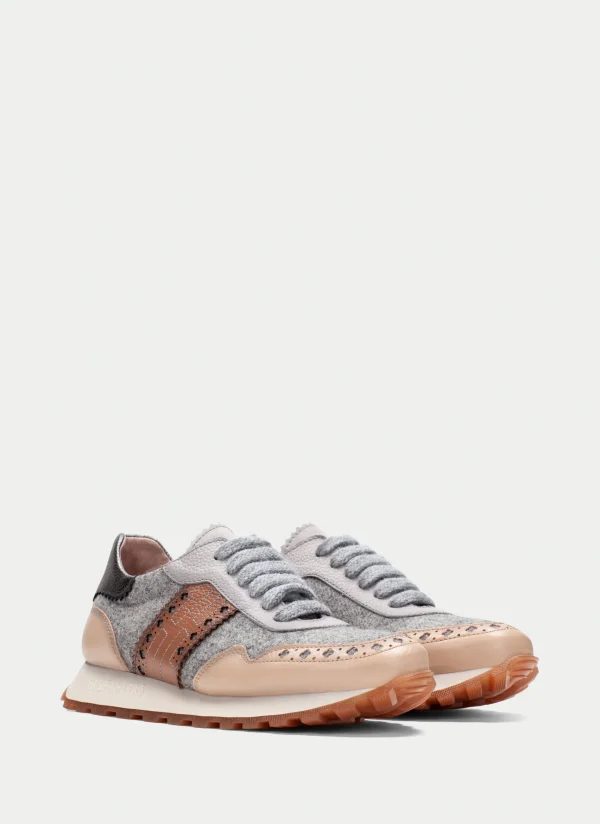 HISPANITAS Sneakers loira cinza-areia