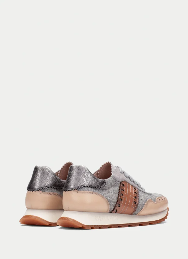 HISPANITAS Sneakers loira cinza-areia