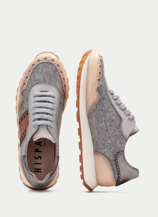 HISPANITAS Sneakers loira cinza-areia