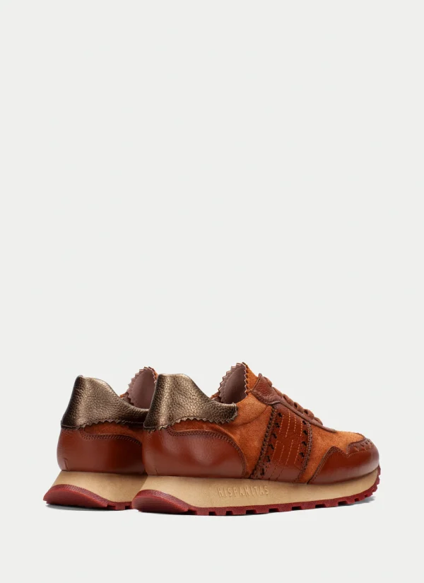HISPANITAS Sneakers loira couro