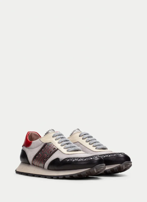 HISPANITAS Sneakers loira preto-cinzento-vermelho