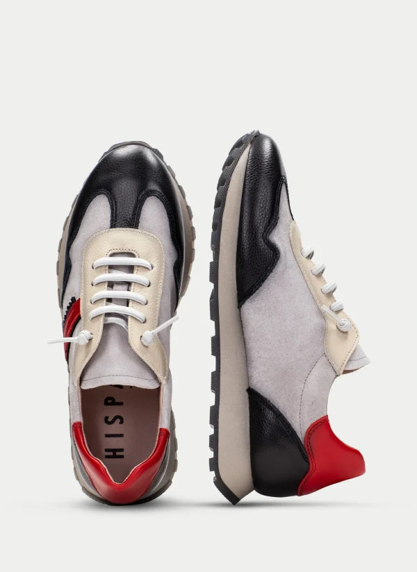 HISPANITAS Sneakers loira preto-cinzento-vermelho
