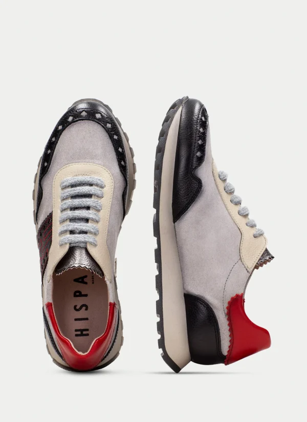 HISPANITAS Sneakers loira preto-cinzento-vermelho