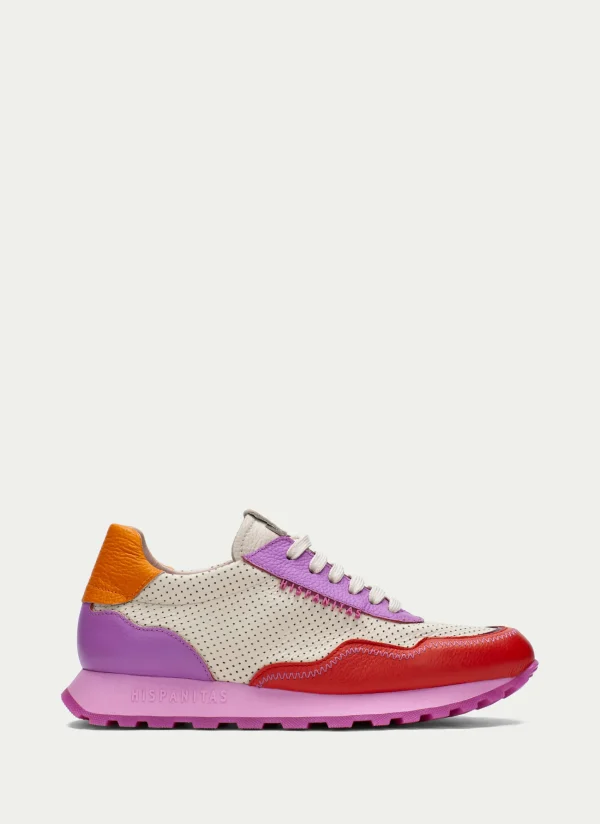 HISPANITAS Sneakers loira vermelho-creme-violet