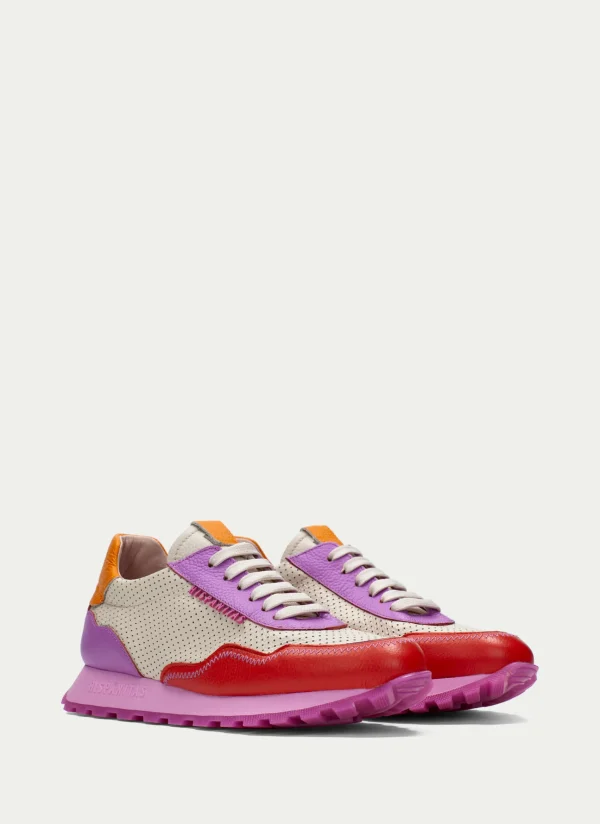 HISPANITAS Sneakers loira vermelho-creme-violet