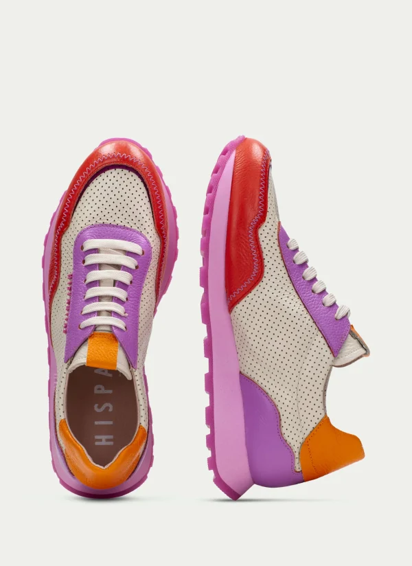 HISPANITAS Sneakers loira vermelho-creme-violet