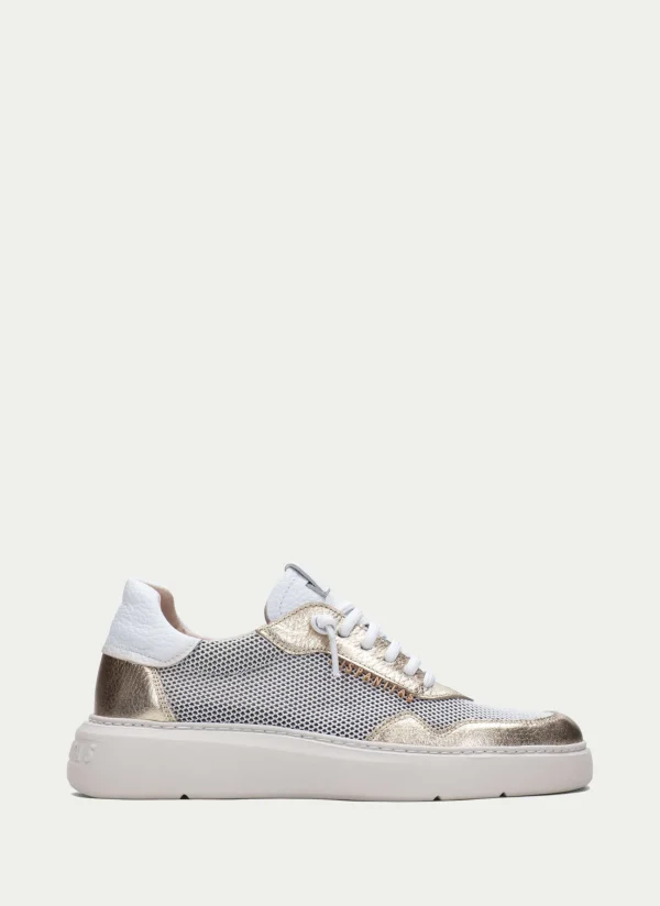HISPANITAS Sneakers oceania branco-ouro