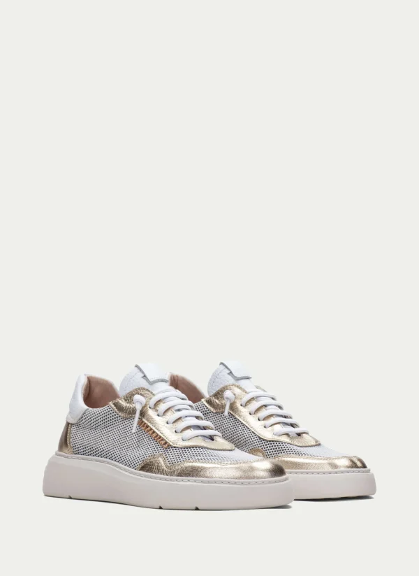 HISPANITAS Sneakers oceania branco-ouro