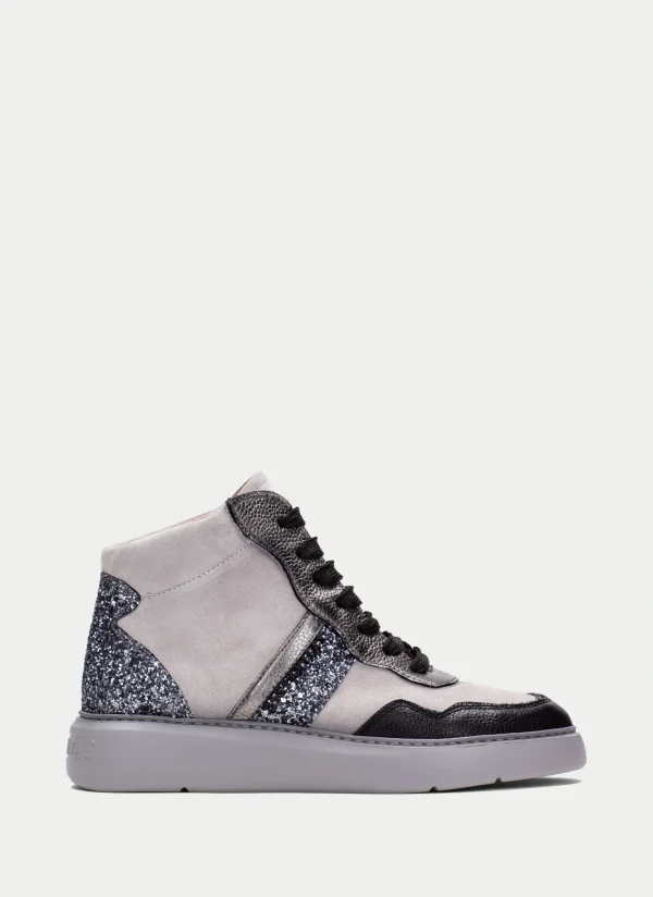 HISPANITAS Sneakers oceania preto-cinzento-glitter