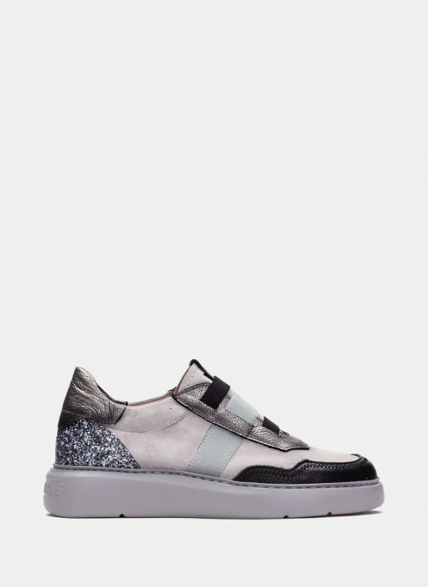 HISPANITAS Sneakers oceania preto-cinzento-glitter