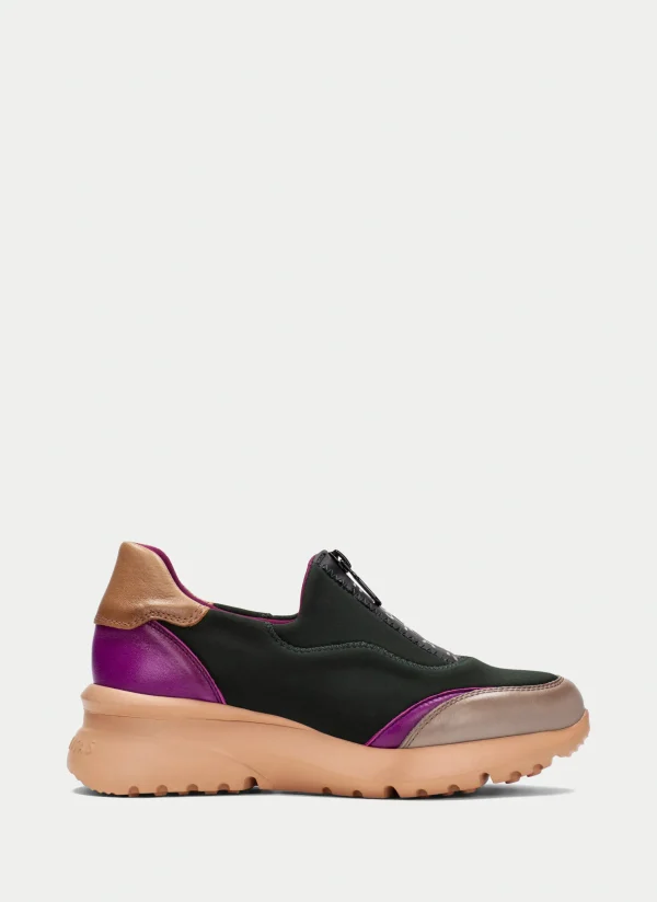 HISPANITAS Sneakers polinesia forest-taupe-magenta