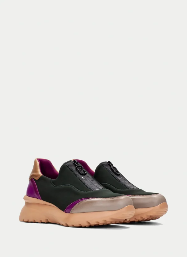 HISPANITAS Sneakers polinesia forest-taupe-magenta