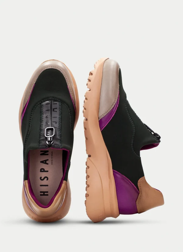 HISPANITAS Sneakers polinesia forest-taupe-magenta