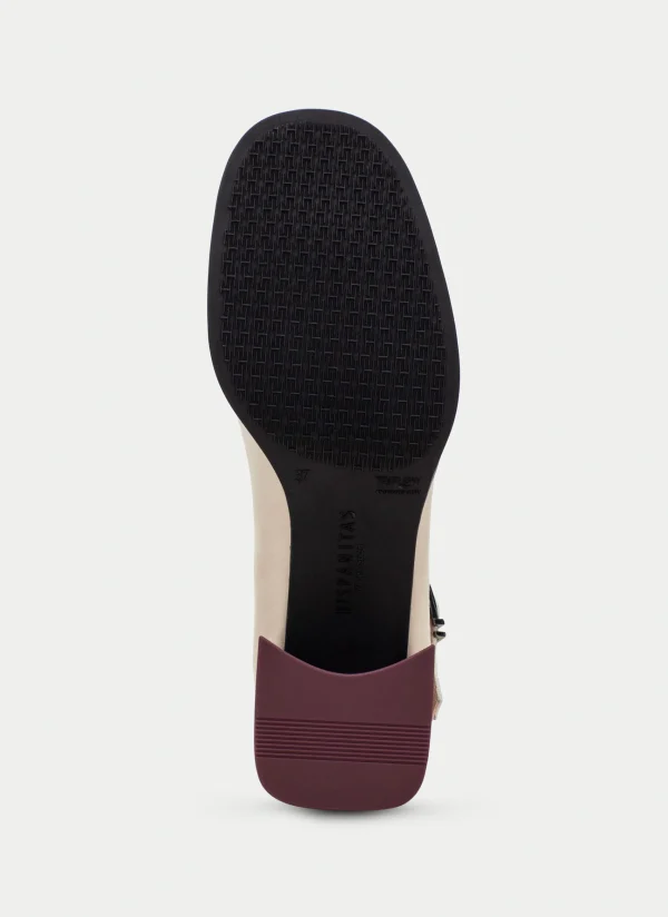 HISPANITAS T Strap milan vinho-milk-almond