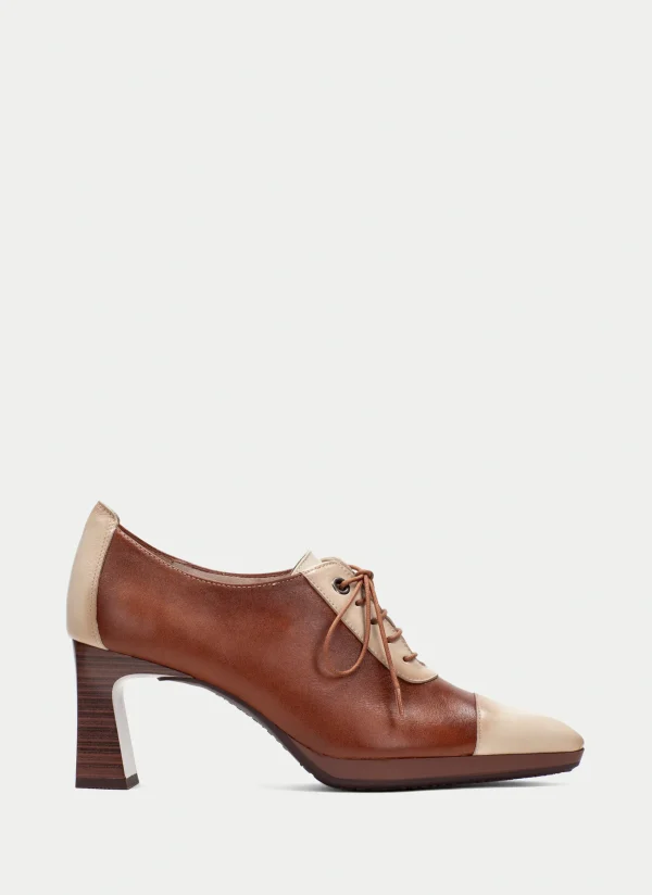 HISPANITAS Zapatos Tacon ankara couro-milk