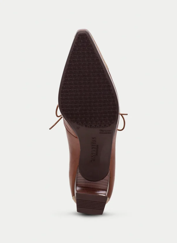 HISPANITAS Zapatos Tacon ankara couro-milk