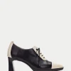 HISPANITAS Zapatos Tacon ankara preto-milk