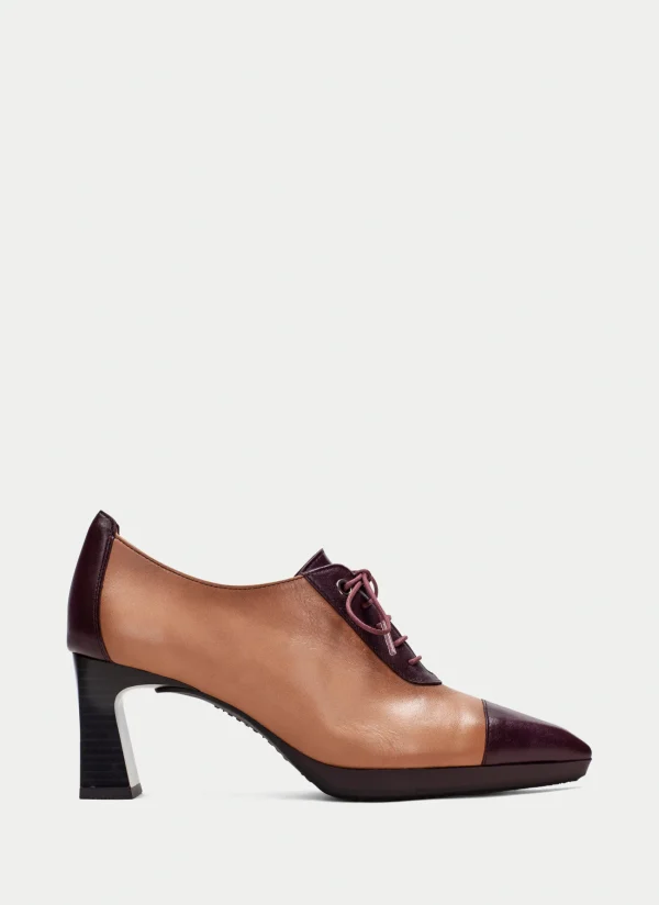 HISPANITAS Zapatos Tacon ankara vino-almond